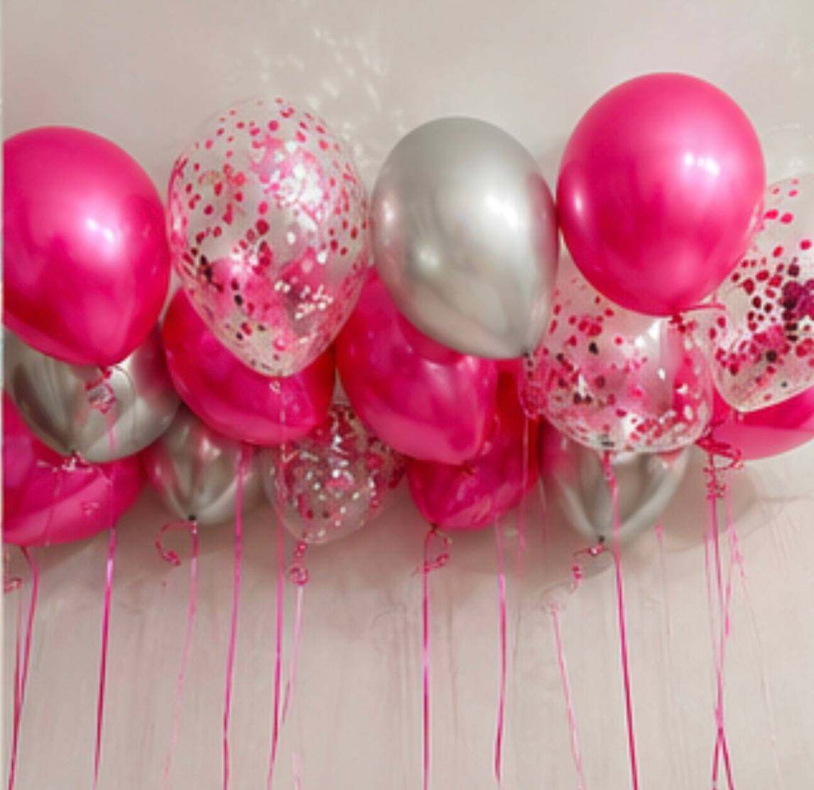 Шары под потолок «Розовая мечта»